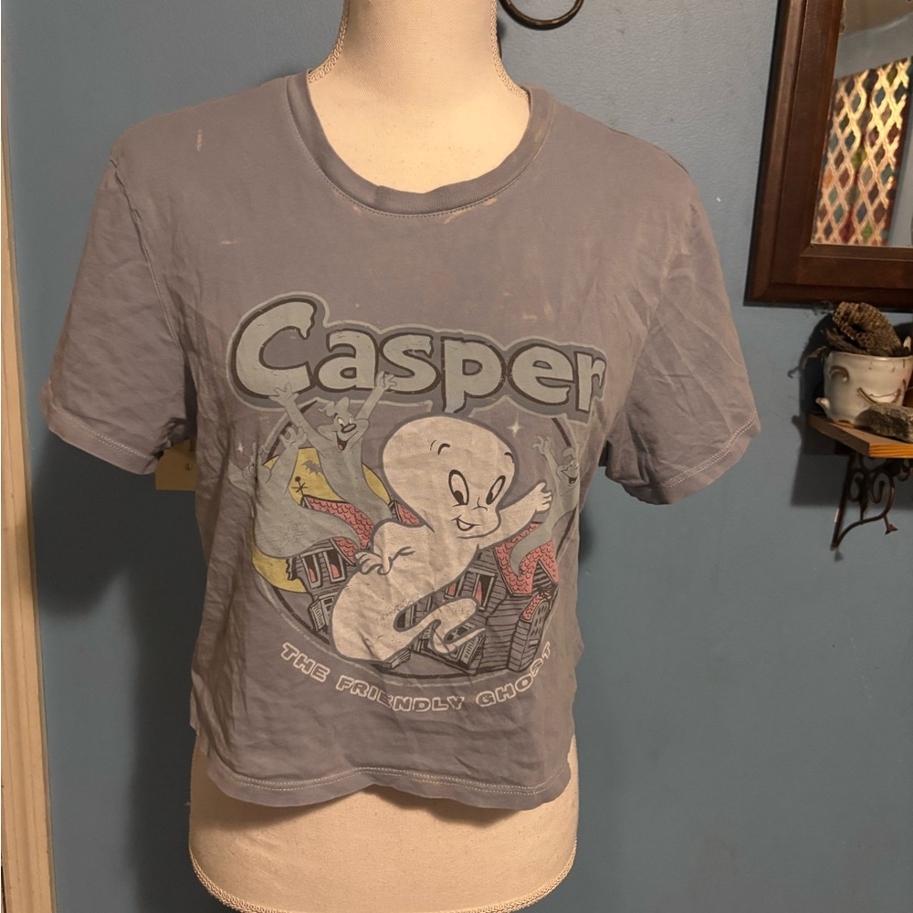 Casper The Friendly Ghost, Cropped, Graphic, T-Shirt